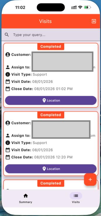 Support Tracking App screenshot 2